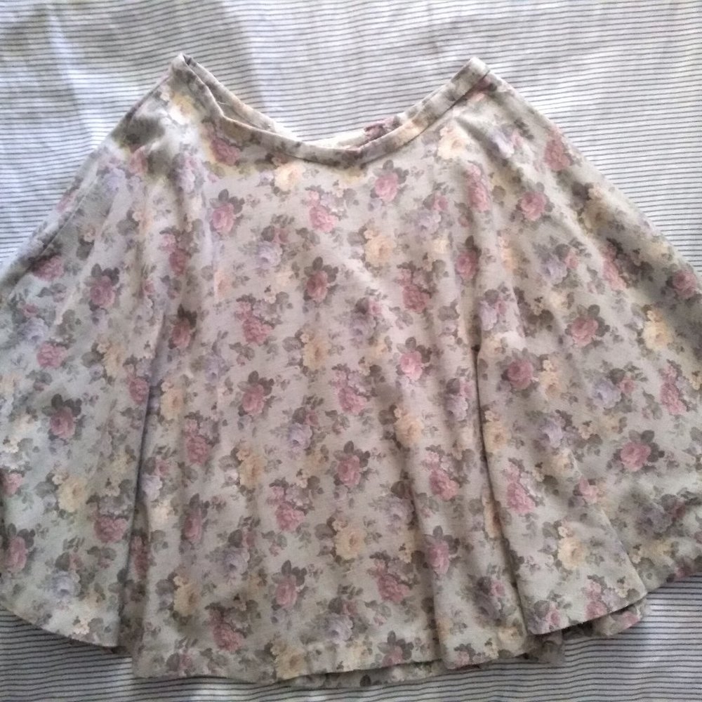 Homemade High Waits Floral Circle Skirt
